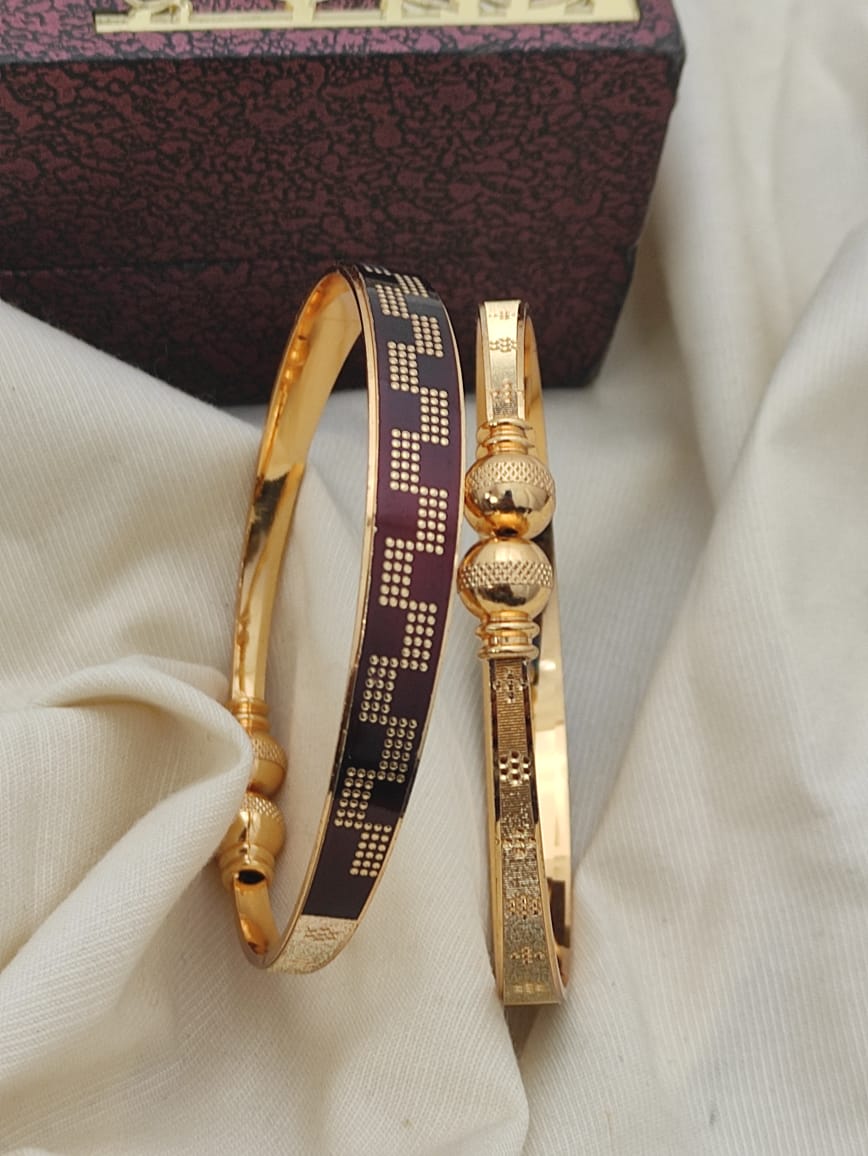 CNC Gold Plated Kadli Bracelets Wholesale Market In Surat With Price
